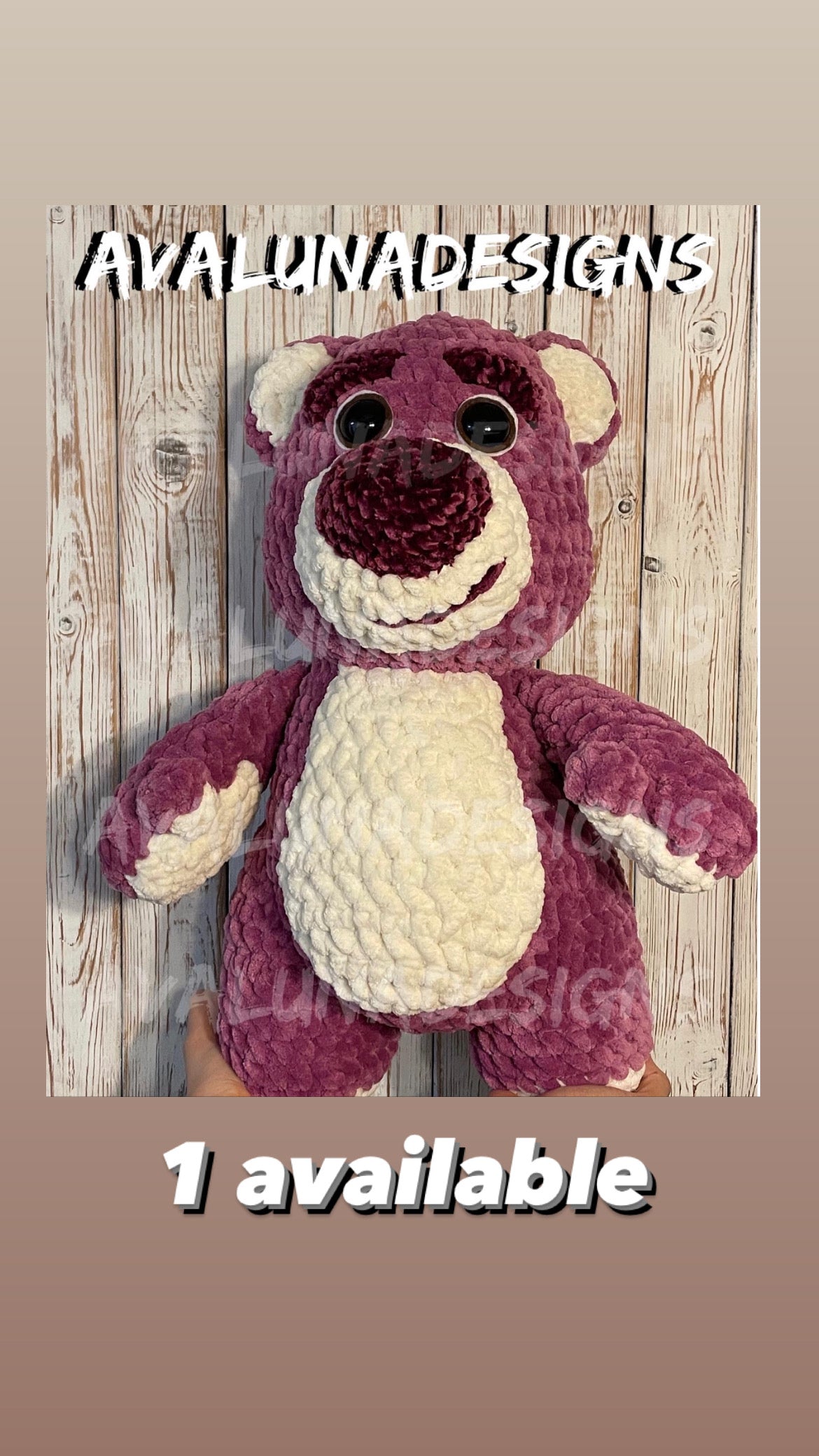 Strawberry Larry Bear